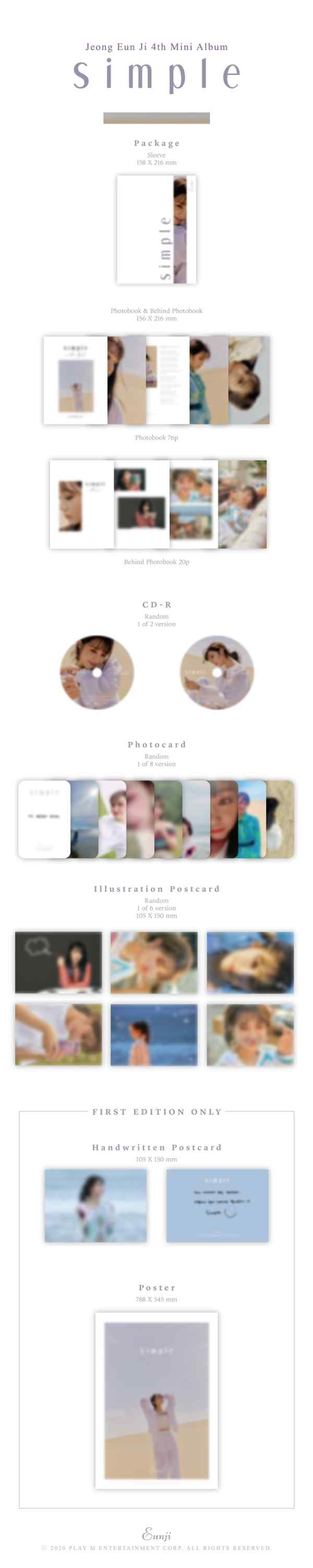 チョン・ウンジ｜4枚目のミニアルバム『Simple』｜