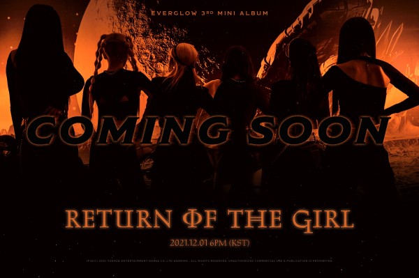 EVERGLOW｜韓国3枚目のミニアルバム『Return of the girl』｜