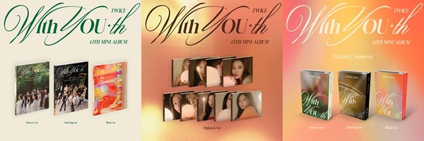 TWICE｜韓国13枚目のミニアルバム『With YOU-th』｜CDはオンライン限定 