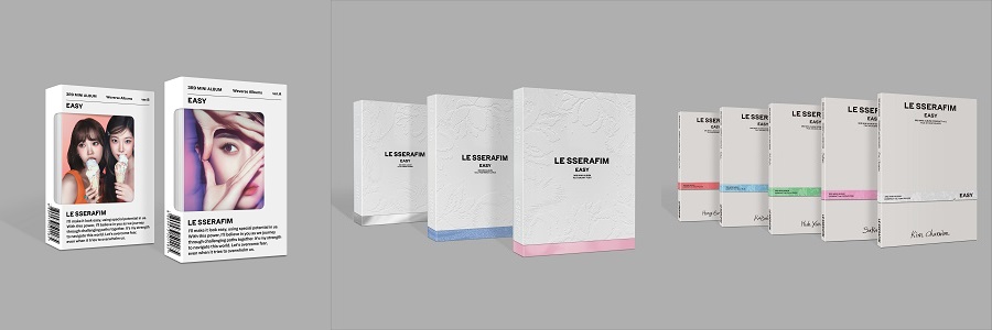 LE SSERAFIM｜韓国サードミニアルバム『EASY』CD＆Weverse Albums ver