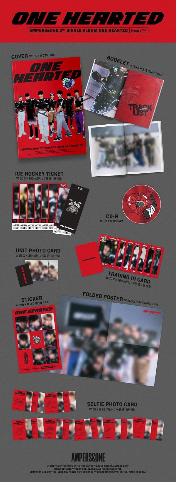 AMPERS&ONE|セカンドシングル『ONE HEARTED』|Heart Ver. / Broken AMPERS&ONE|セカンドシングル『ONE HEARTED』|Heart Ver. / Broken