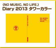 〈NO MUSIC, NO LIFE.〉Diary 2013 タワーカラー