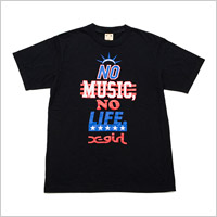 TOWER RECORDS × X-girl TEE'14 LADY'S Black