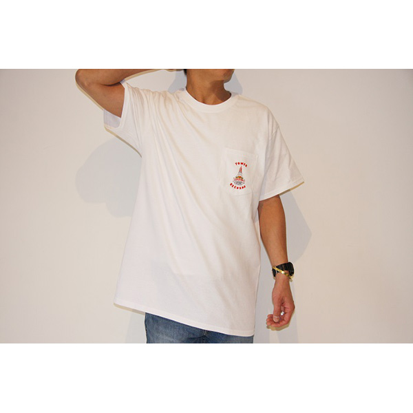 WTM ポケット Tシャツ TOWER THEATER(ホワイト)