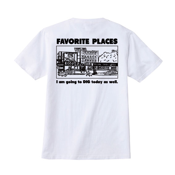 WTM Tシャツ FAVORITE PLACES(ホワイト)