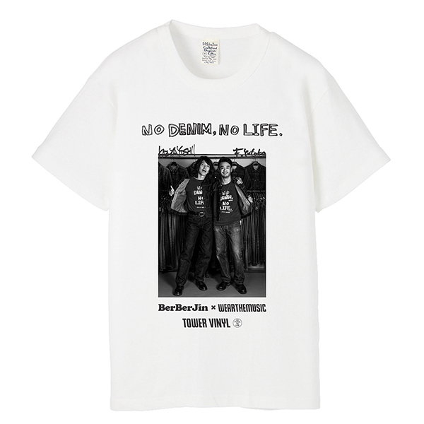 BerBerJin × 吉井和哉 × WEARTHEMUSIC N.D.N.L. USA ORGANIC COTTON Photo T-Shirt(White)