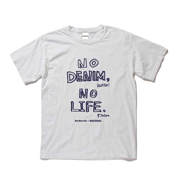 BerBerJin × 吉井和哉 × WEARTHEMUSIC N.D.N.L. T-Shirt(Vintage White 