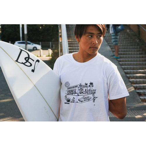 Ryu Ambe × WEARTHEMUSIC Sunset Boulevard T-Shirt(White)