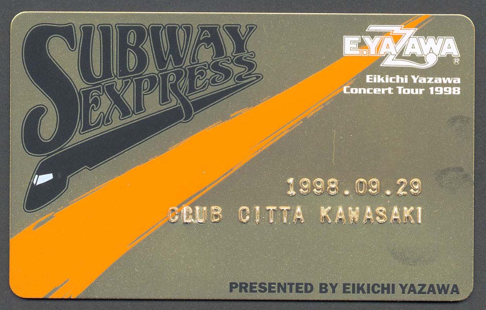 SUBWAY EXPRESS EIKICHI YAZAWA CONCERT TOUR 1998